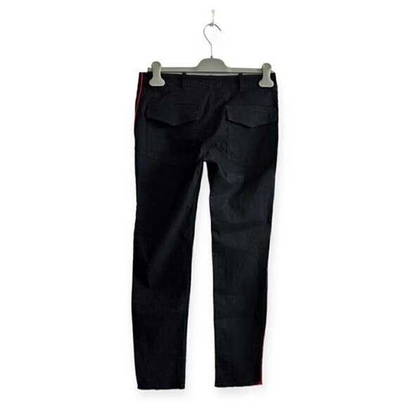 Nili Lotan Jenna pant with Piping, Black with red, Size 2 - Picture 4 of 13